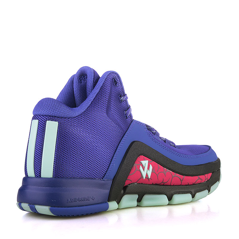 мужские фиолетовые баскетбольные кроссовки  adidas J Wall 2 S85574 - цена, описание, фото 2